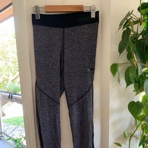 Nike Pro Hypercool heather grey leggings size med